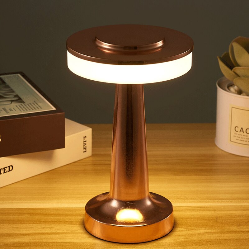 Portable LED Table Lamp with Touch Sensor, 3-Levels Brightness,