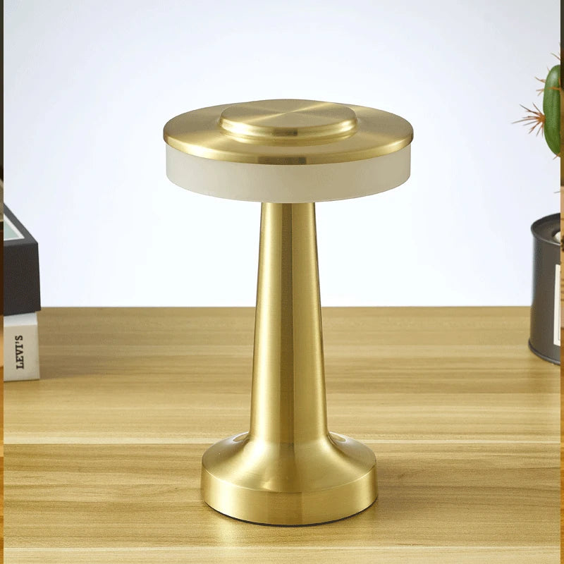 Portable LED Table Lamp with Touch Sensor, 3-Levels Brightness,